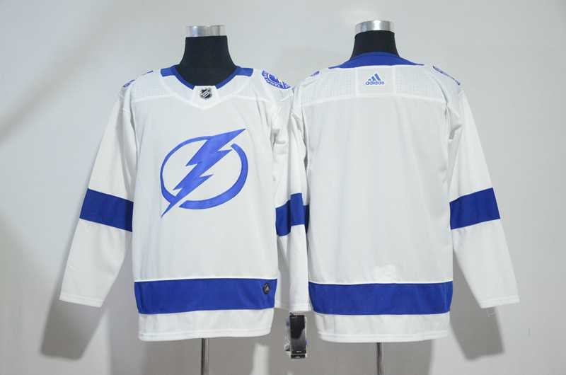 Customized Men's Tampa Bay Lightning Any Name & Number White Adidas Stitched Jersey